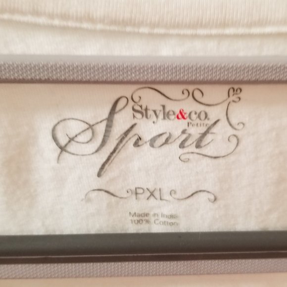 Style and Co Short sleeve studded tee - Picture 3 of 6